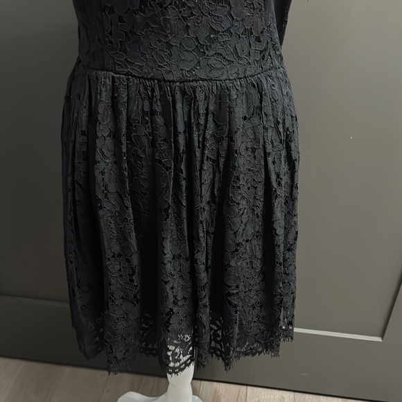 Lulu's Black Lace Fit and Flare Mini Dress - Picture 4 of 11